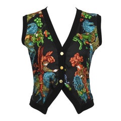 1990's Hermes Knit and Silk Vest 