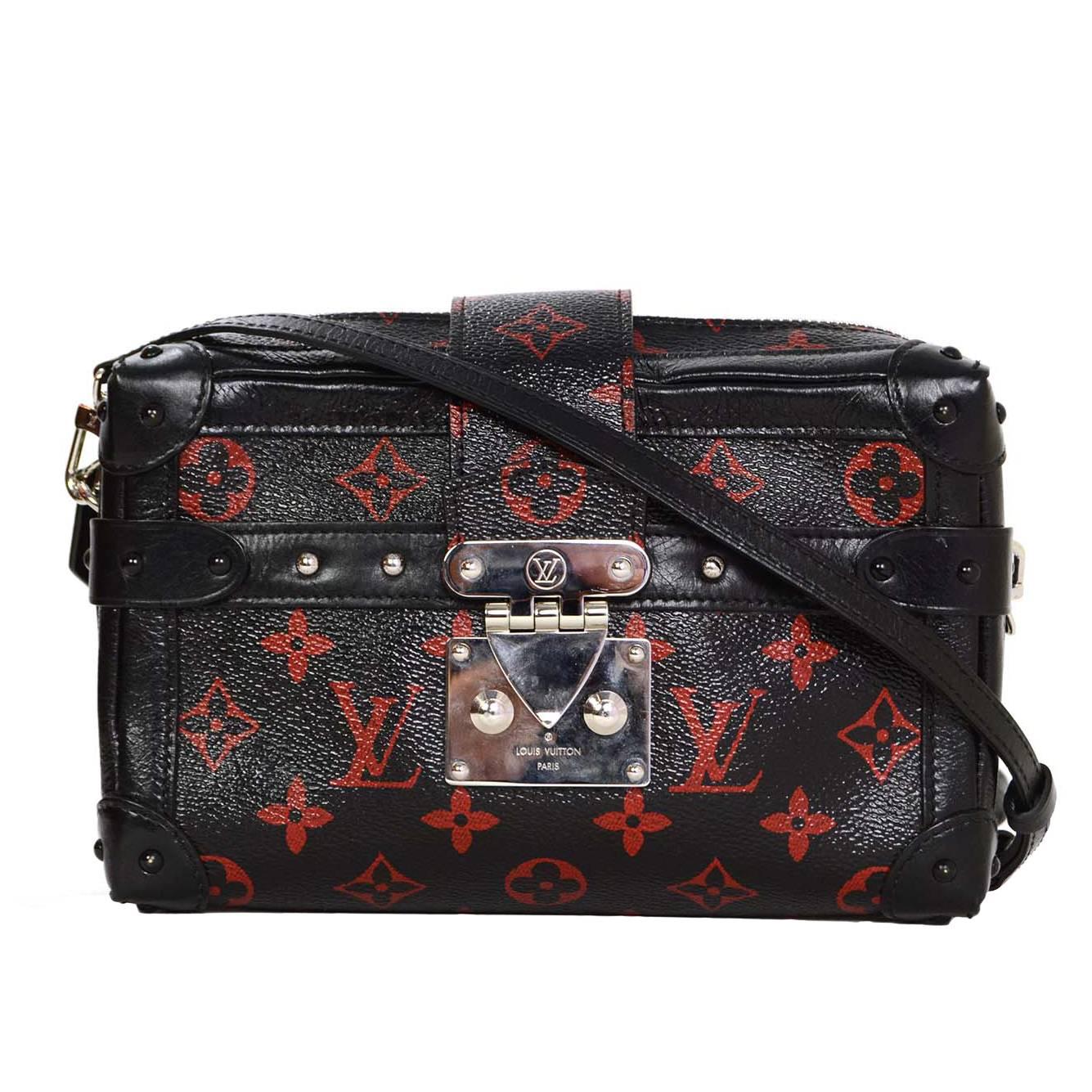 Louis Vuitton RARE Ltd Ed. Petite Malle Monogram Infrarouge MM Bag SHW