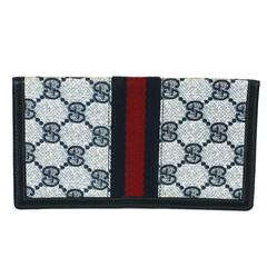 Vintage Navy Gucci Logo Billfold