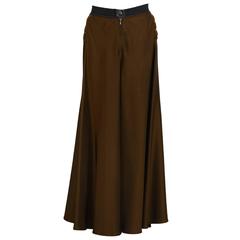 2000's Gaultier Brown Maxi Skirt 5