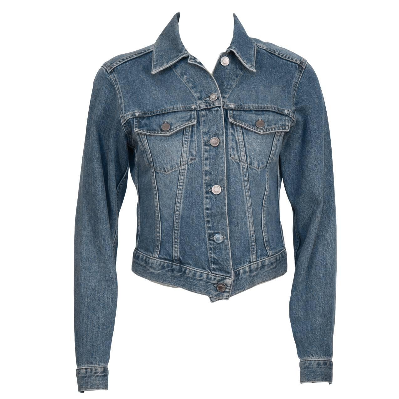vintage gucci jean jacket