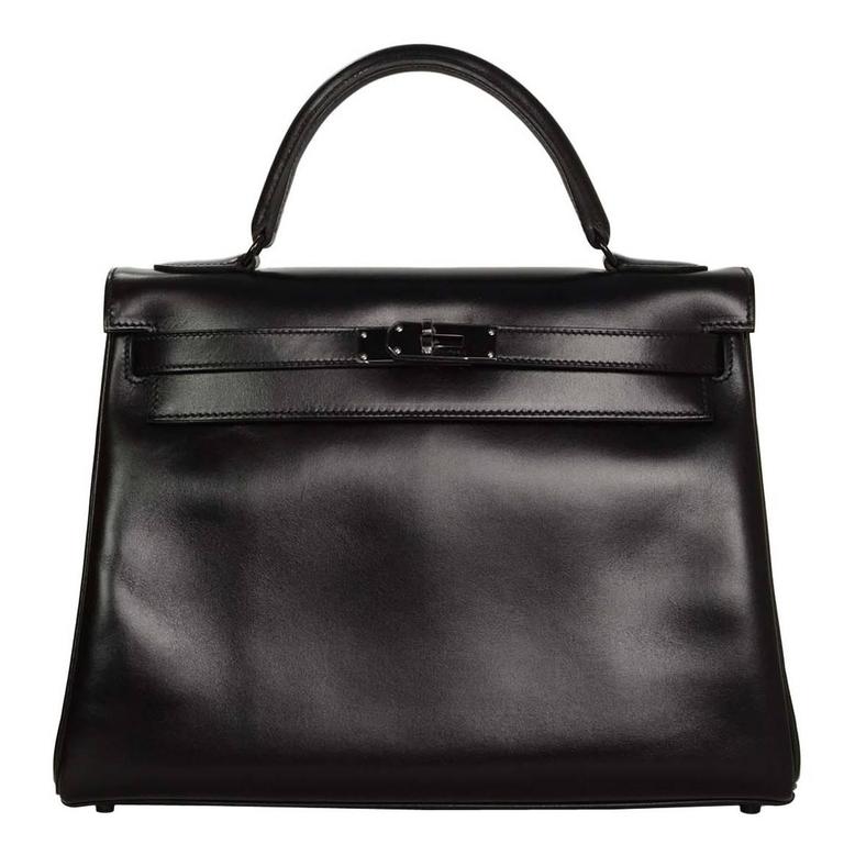 hermes kelly so black 32