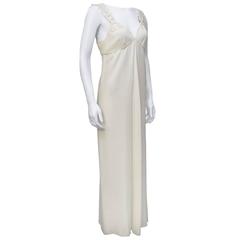 1980's Gianfranco Ferre White Gown 9