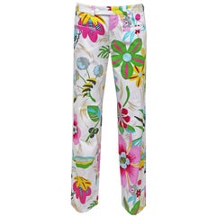 Gucci by Tom Ford Hose aus geblümter Baumwolle:: c. 1999