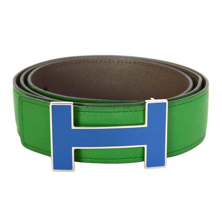 green hermes belt