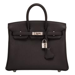 Hermes Black Togo Birkin 25cm Palladium Hardware