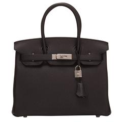 Hermes Black Togo Birkin 30cm Palladium Hardware