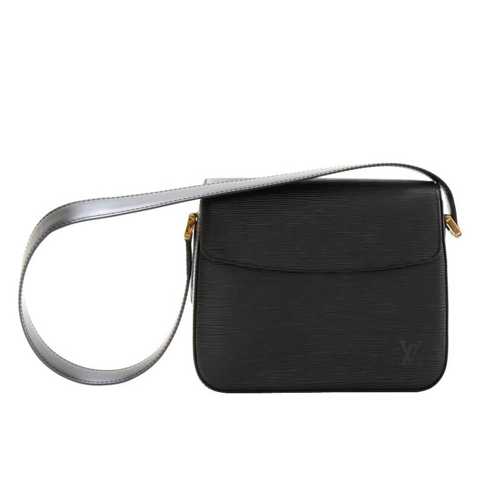 Louis Vuitton Byushi Black Epi Leather Shoulder Bag