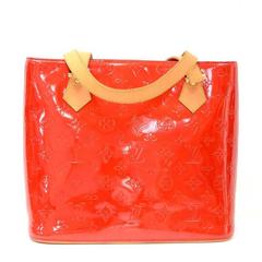 Vintage Louis Vuitton Houston Red Vernis Leather Hand Bag