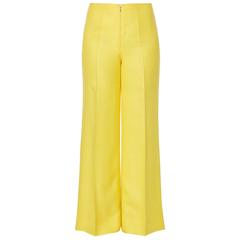 Courrèges yellow trousers, circa 1970