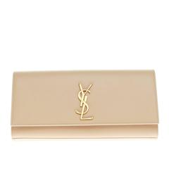 Used Saint Laurent Classic Monogram Clutch Leather