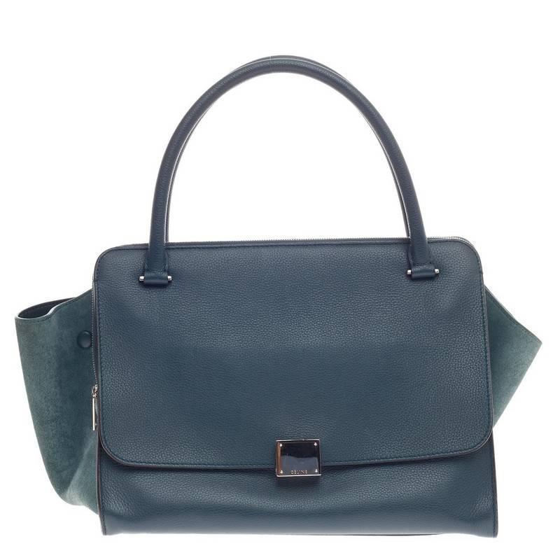 Celine Double Zip Trapeze Leather For Sale at 1stdibs