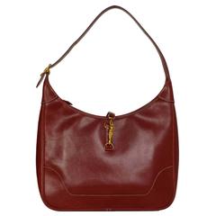 Hermes Rouge H Epsom 31CM Trim Shoulder Bag GHW