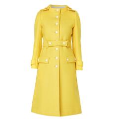 Courrèges yellow coat, circa 1979