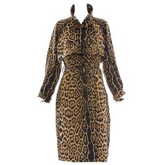 Yves Saint Laurent By Stefano Pilati Leopard Trench Coat, Circa 2005