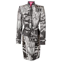 Tom Ford for Yves Saint Laurent Fall 2004 Chinoiserie Suit Jacket & Skirt