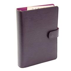 Vintage Louis Vuitton Agenda Fonctionnel MM Cassis Purple Epi Leather Agenda Cover