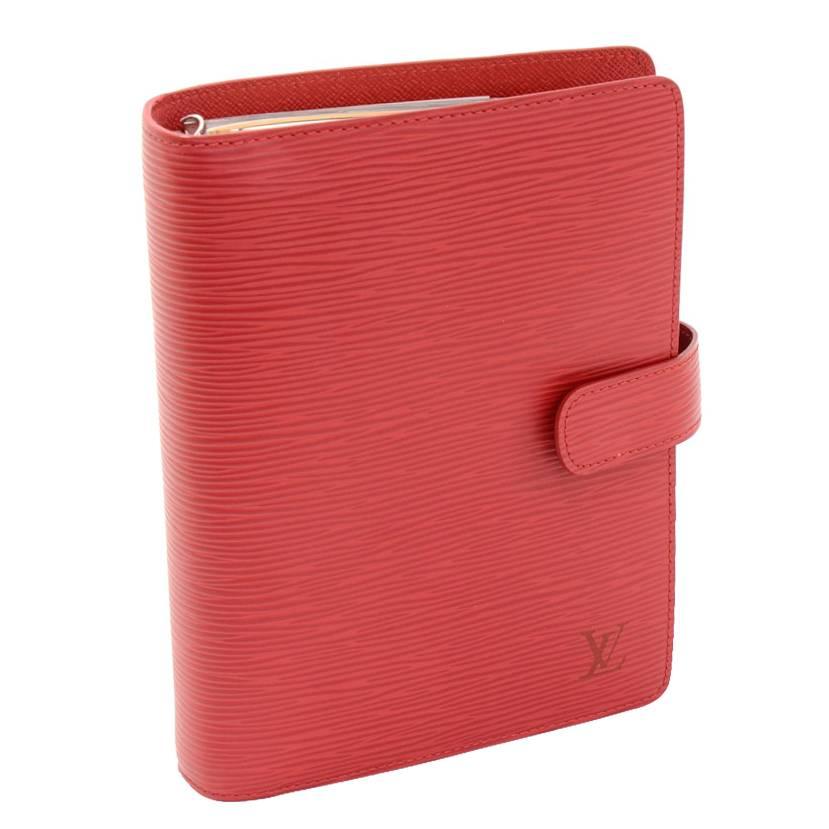 Louis Vuitton Agenda Functionnel MM Red Epi Leather Agenda Cover