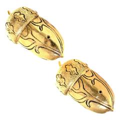 Authentic Isabel Canovas Vintage Acorn Brooch Pins Signed Pair 7