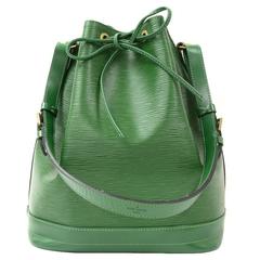 Louis Vuitton Noe Large Green Epi Leather Shoulder Bag