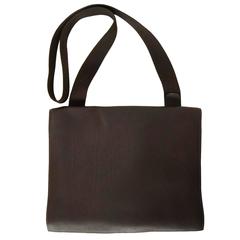 Sac messager Yohji Yamamoto en cuir marron clémence Hermès, 38 cm