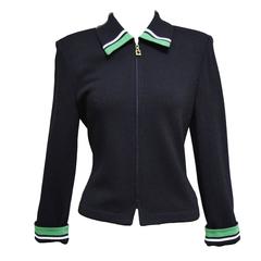 St. John Knit Zip Up Jacket