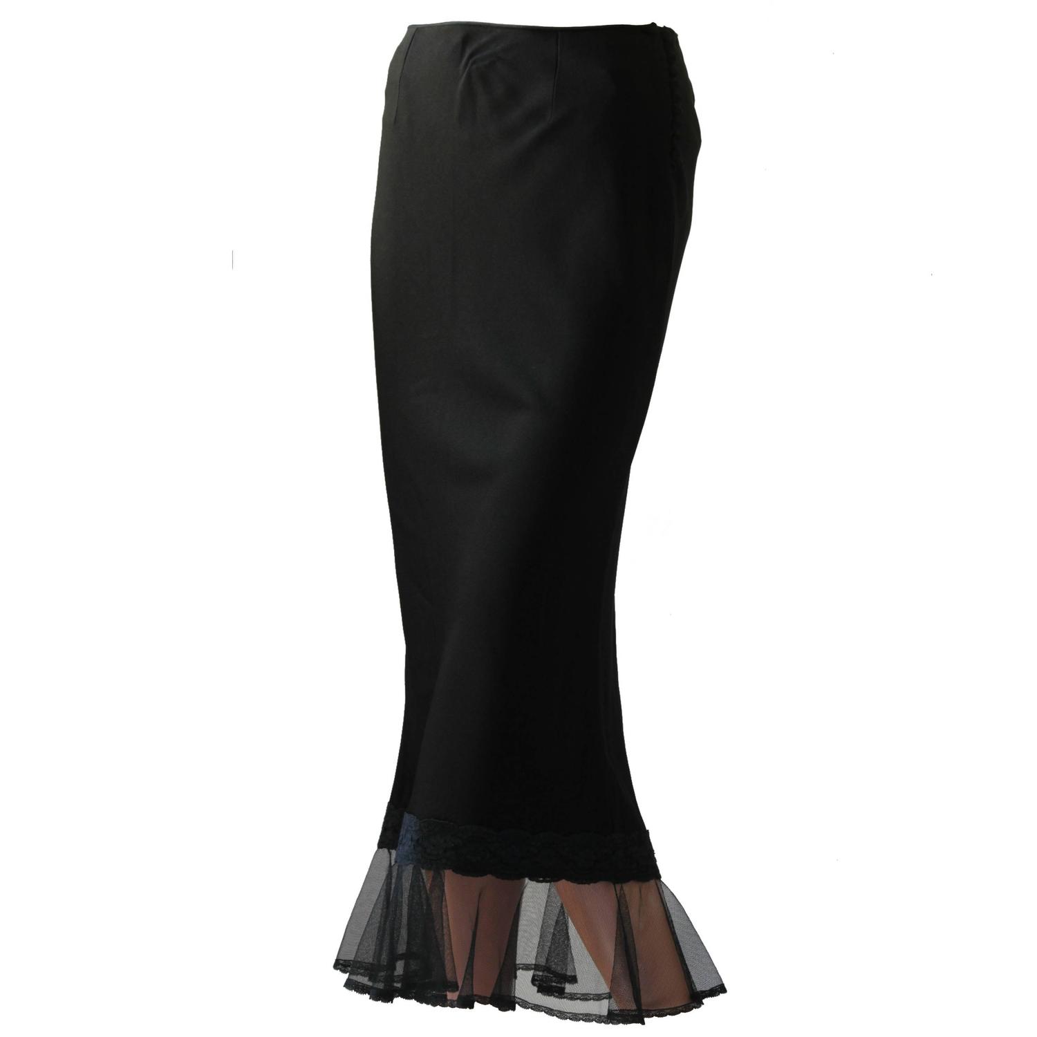 dior sheer skirt
