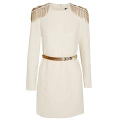 Versace Embellished silk-crepe mini dress 12