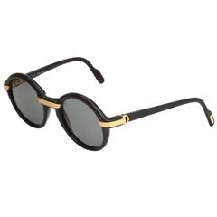 Cartier Vintage Black Cabriolet Sunglasses