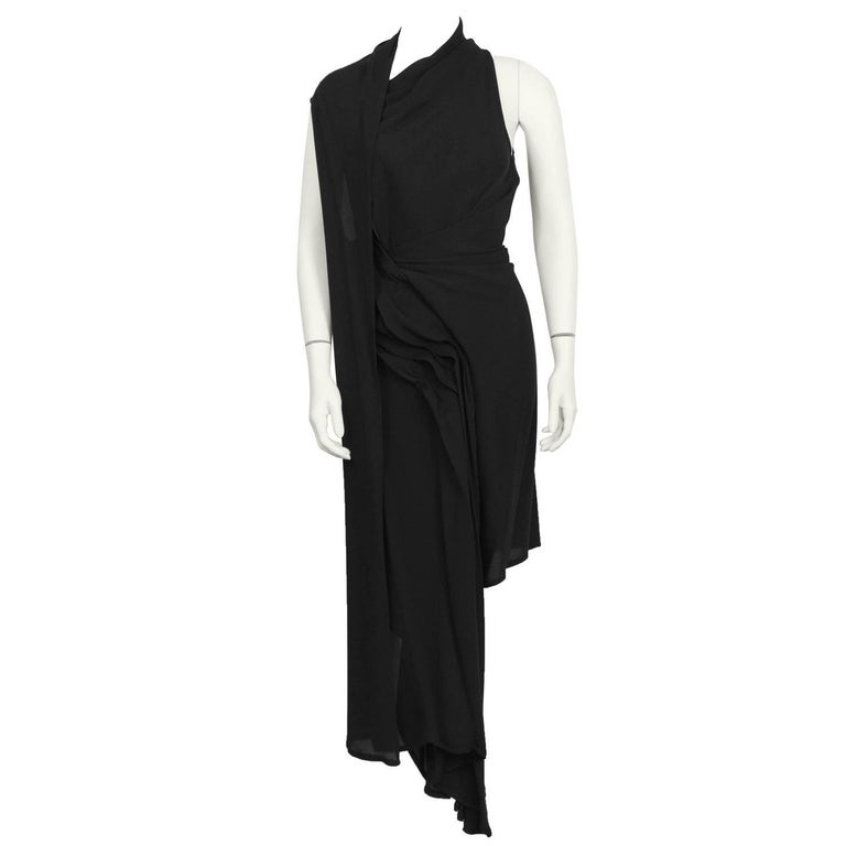 petite dresses black Ann Demeulemeester Vintage Black Long Line Vest Mini Dress – Amarcord  Vintage Fashion main image 0