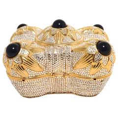 JUDITH LEIBER Bolso de noche Swarovski Crystal Sunflower Caskit Minaudiere Clutch