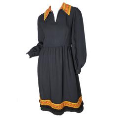 1960s Oscar de la Renta Crepe Dress 11