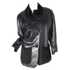 Yves Saint Laurent Black Leather Jacket  