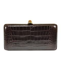 Iconic Oscar de la Renta Alligator clutch