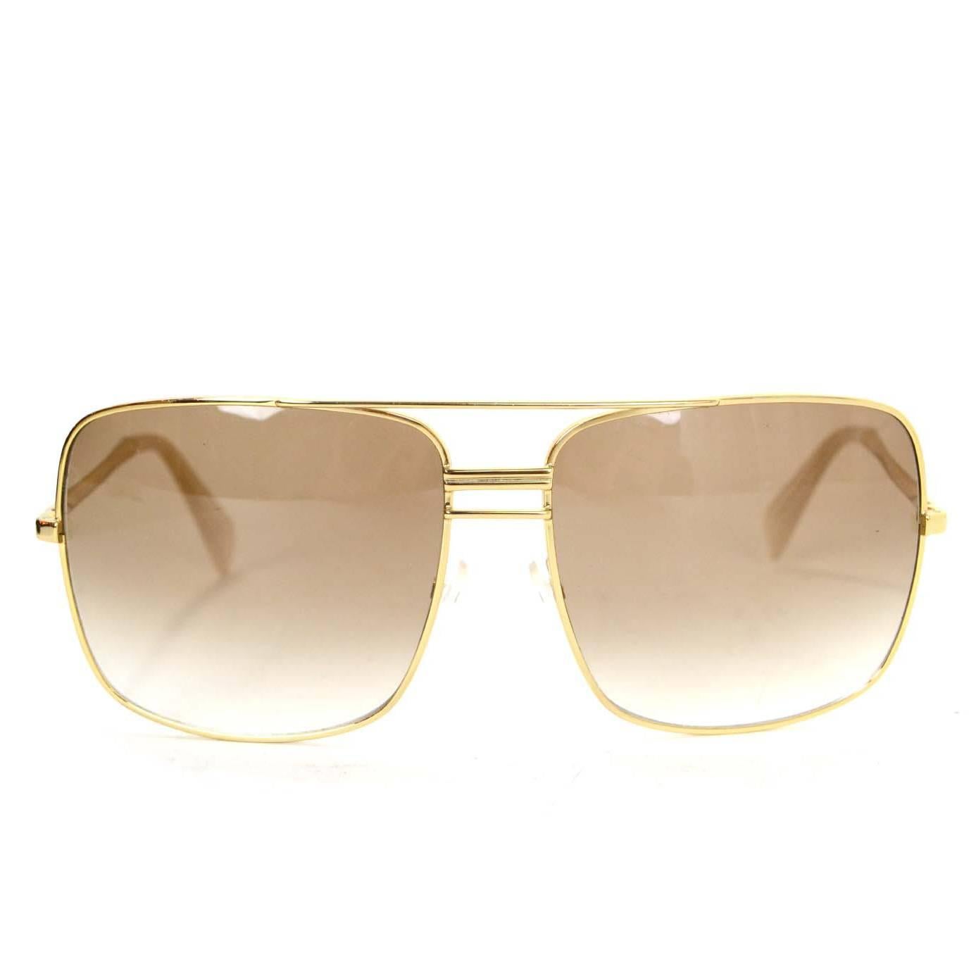 Celine Gold CL41808/S Aviator Sunglasses