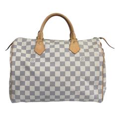 Louis Vuitton Damier Azur Speedy 30 Handbag in Dust Bag