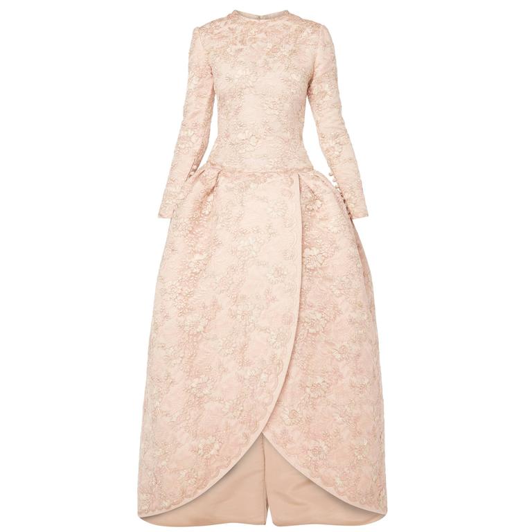 Nina Ricci haute couture pink gown, circa 1994 at 1stDibs