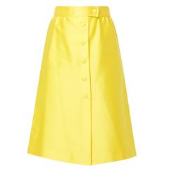 Courrèges yellow skirt, circa 1970 6