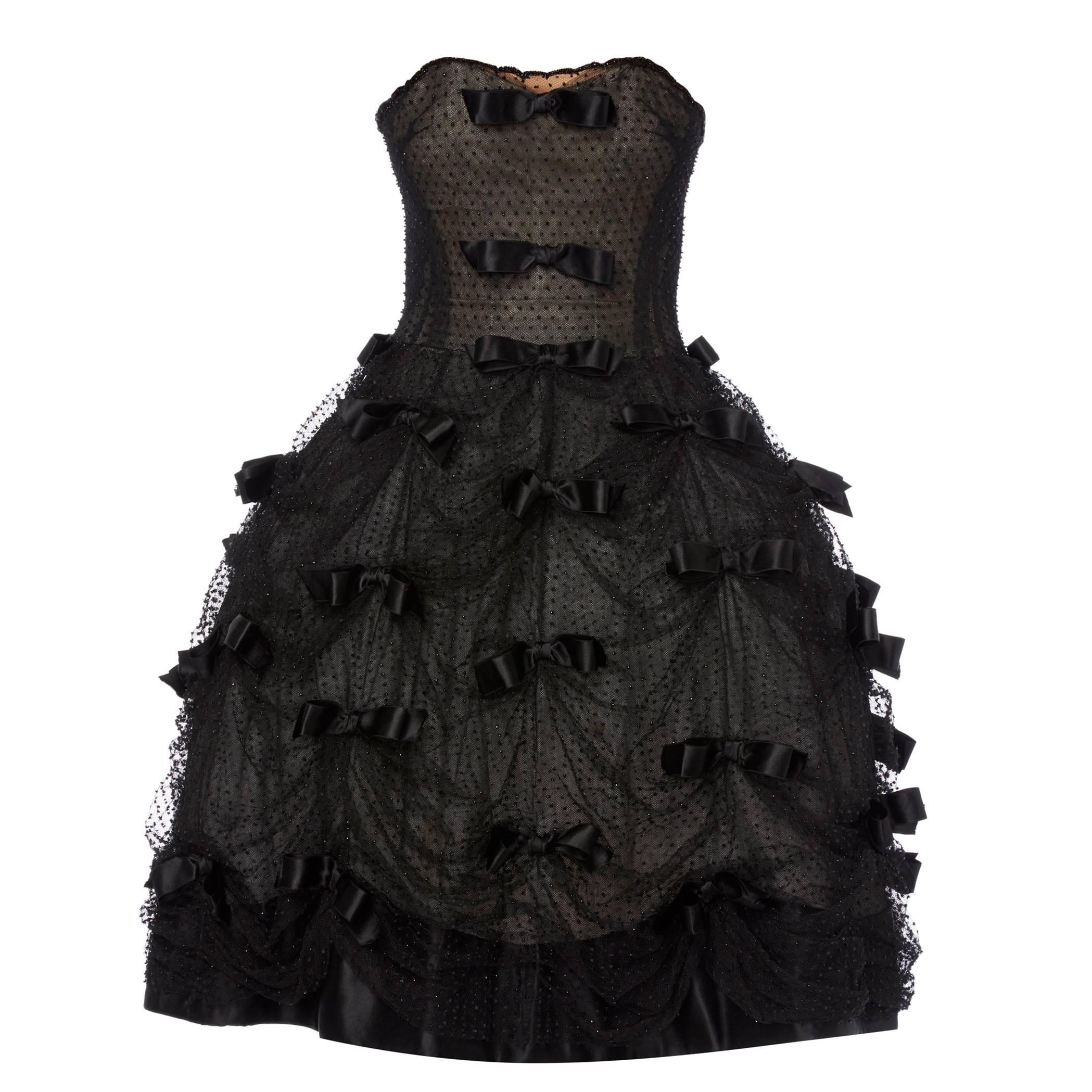 Dior haute couture black Bal Masqué dress, Spring/Summer 1958