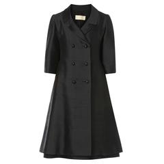 Nina Ricci black dress & coat, circa 1967