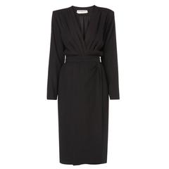 Yves Saint Laurent black dress, circa 1987