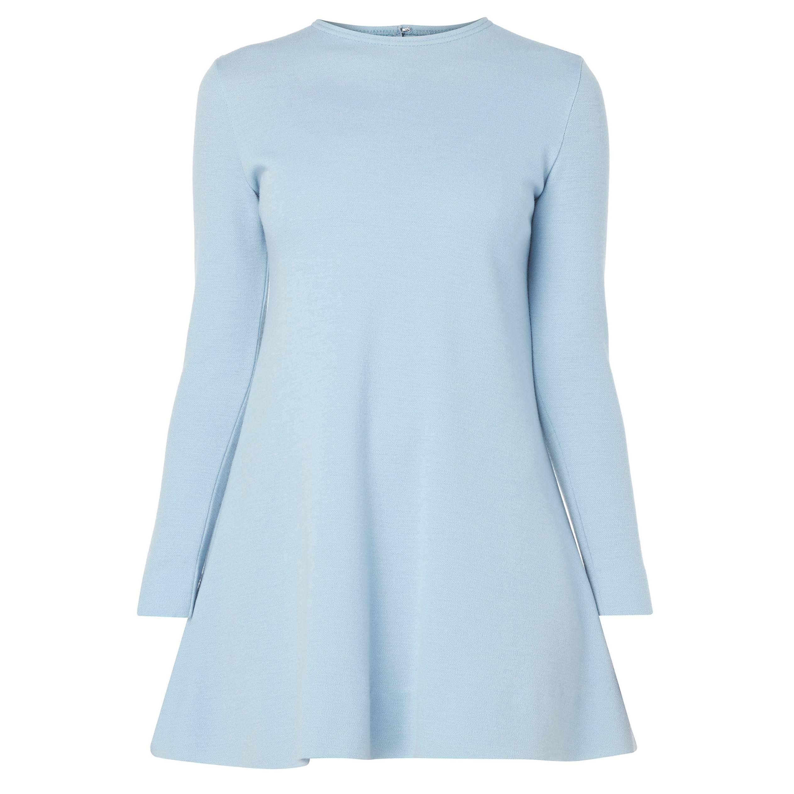 Rudi Gernreich blue dress, circa 1965