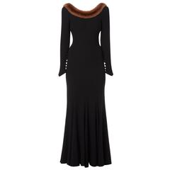 Rena Lange black gown, circa 1980 10
