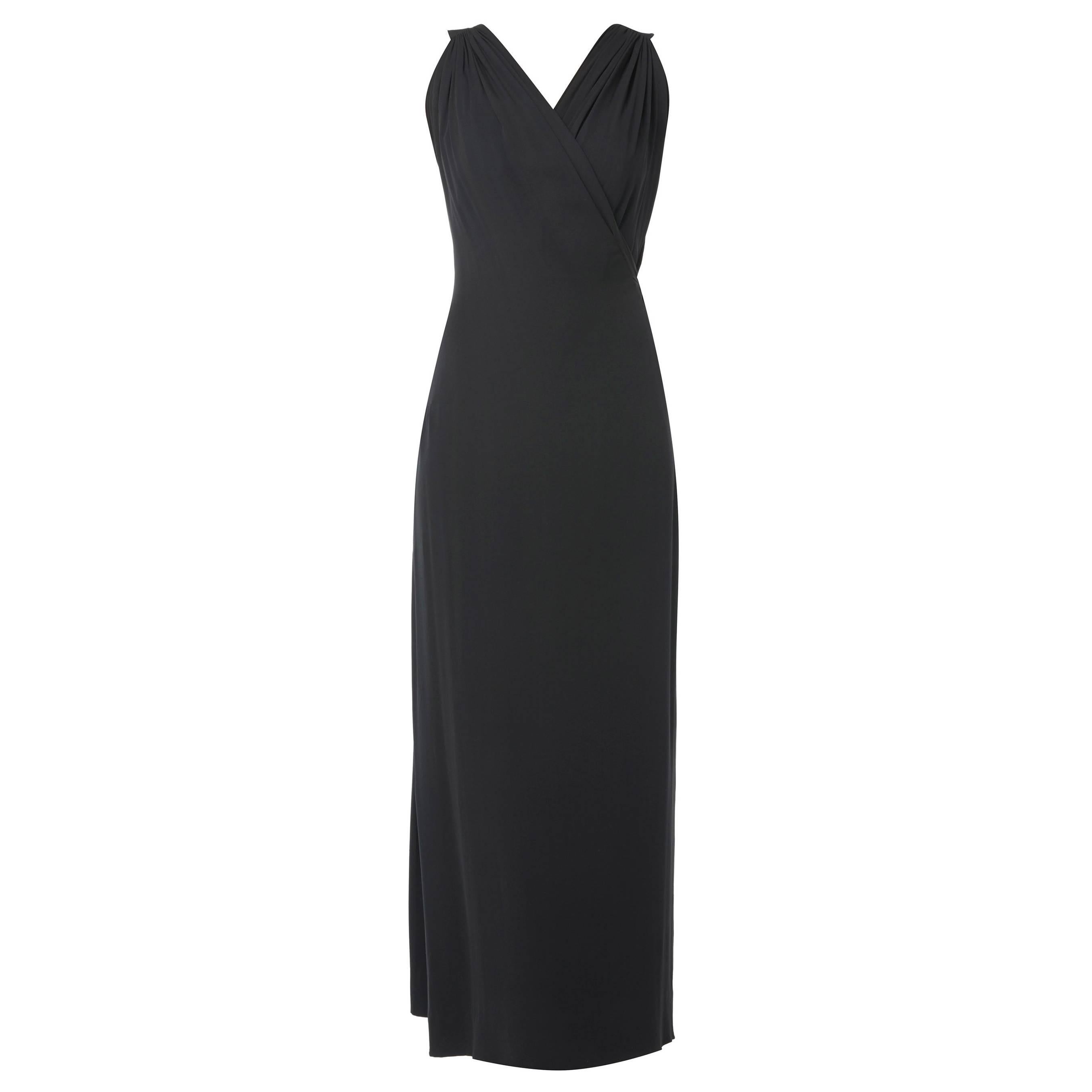 Paquin Haute couture black dress, circa 1960
