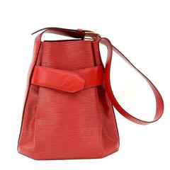 Louis Vuitton Sac Depaule PM Red Epi Leather Shoulder Bag