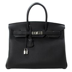 Hermès Black Togo Leather Birkin Bag- PHW, 35 cm size
