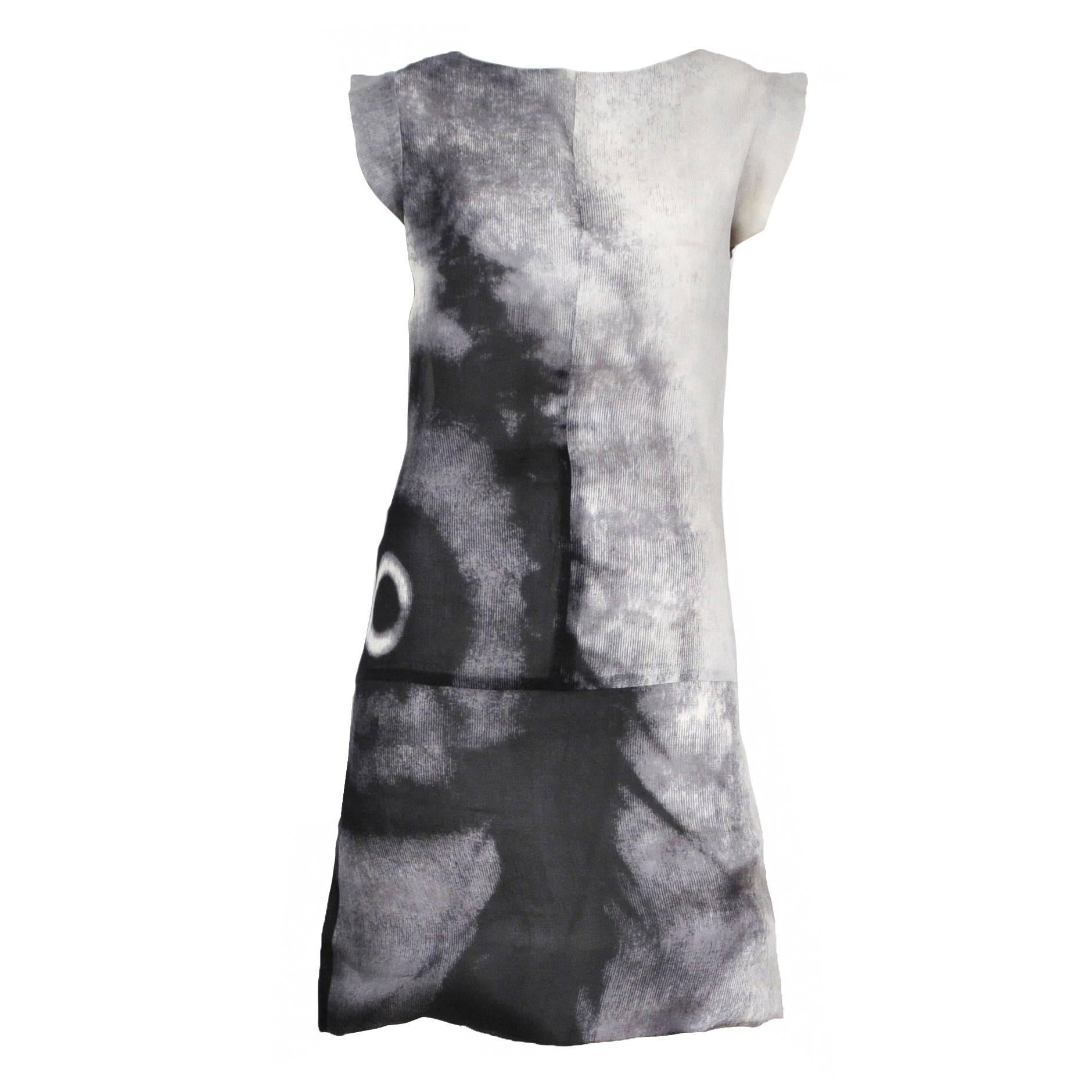 Givenchy Couture Abstract Print Dress 