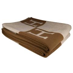 Hermes Avalon Blanket Ecru Camel H 2016.