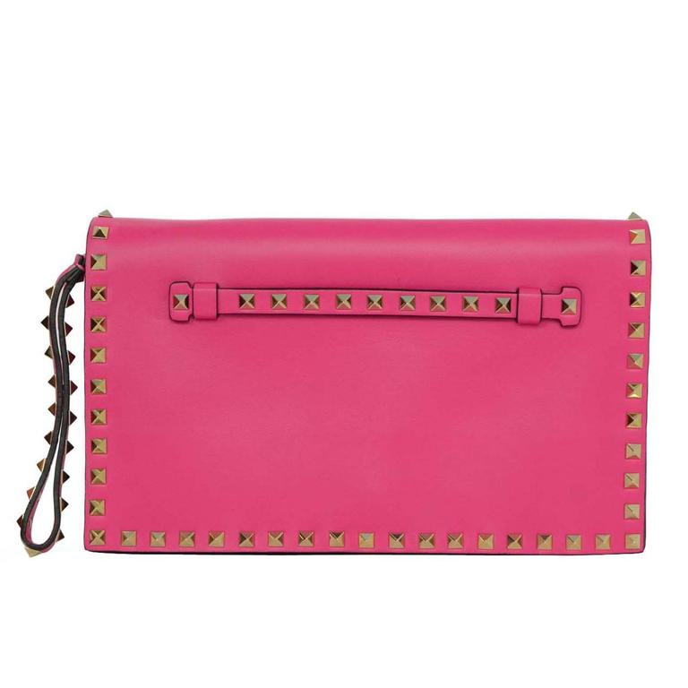 pink valentino clutch bag