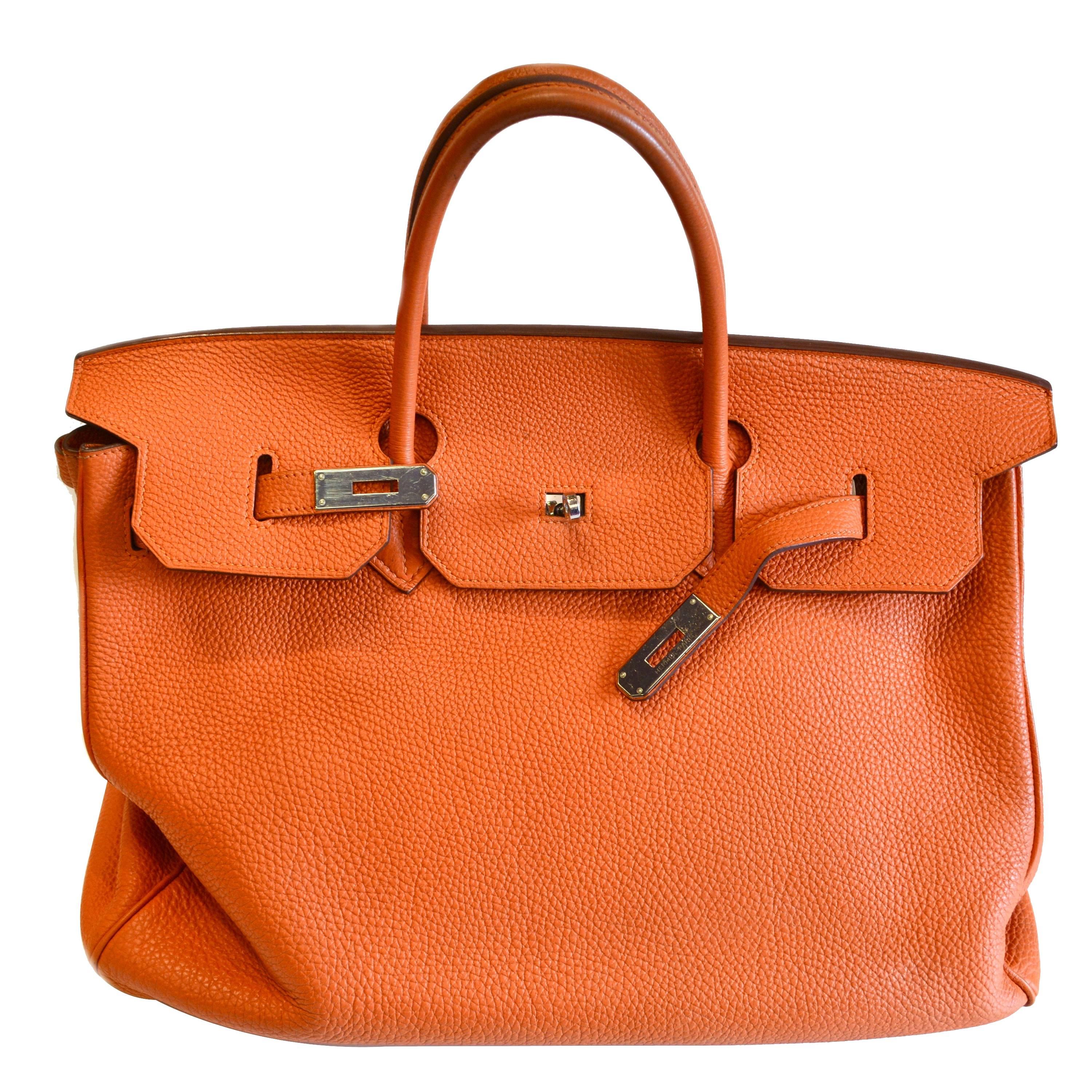 Togo-Tasche aus Birkin von Hermès, Größe 40cm im Angebot